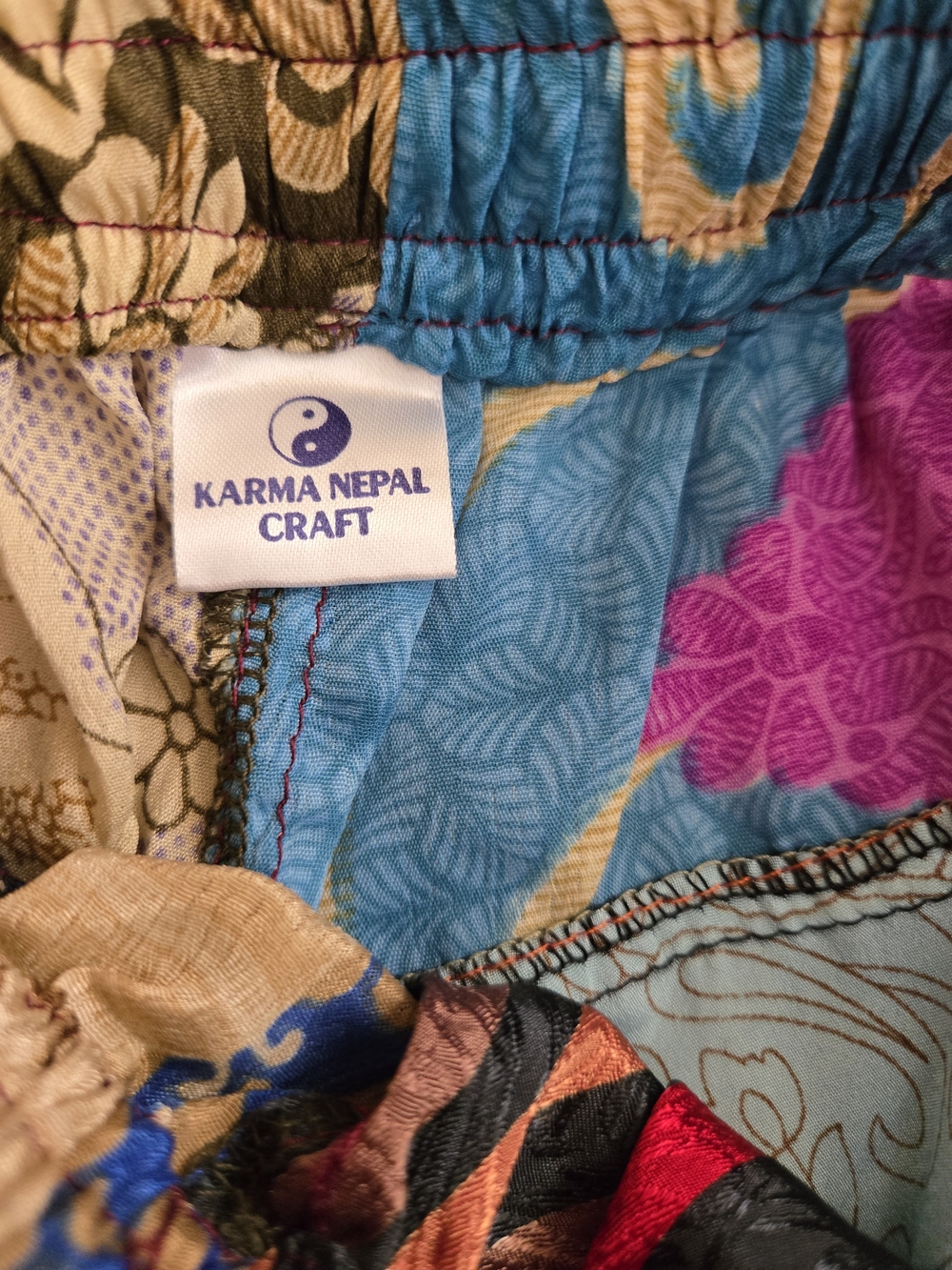 Bohemian Patchwork Pants- Multicolor - Picture 6 of 6